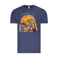 Vintage Denim long live the cowgirls Vintage Tee - NancyCooperArtShop