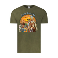 Vintage Olive long live the cowgirls Vintage Tee - NancyCooperArtShop