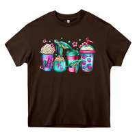 Chocolate Brown turtle coffee cups Heavy Core Tee - Jasminsmagicworld