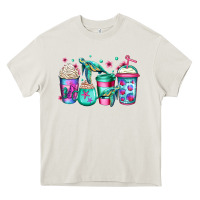 Cream turtle coffee cups Heavy Core Tee - Jasminsmagicworld