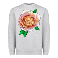 Heather Grey Fun In The Sun Rose Heavyweight Sweatshirt - LillyAllenDesigns