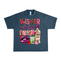 Midnight Navy v is for vodka Urban Heavy Tee - NancyCooperArtShop