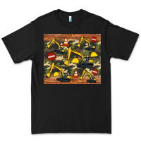 Black excavator camouflage Premium Tee - Artiststas