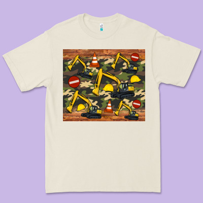 Excavator Camouflage Premium Tee Designed By Artiststas