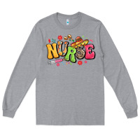 Heather Grey mexican spanish nurse Long Sleeve Tee - LillyAllenDesigns