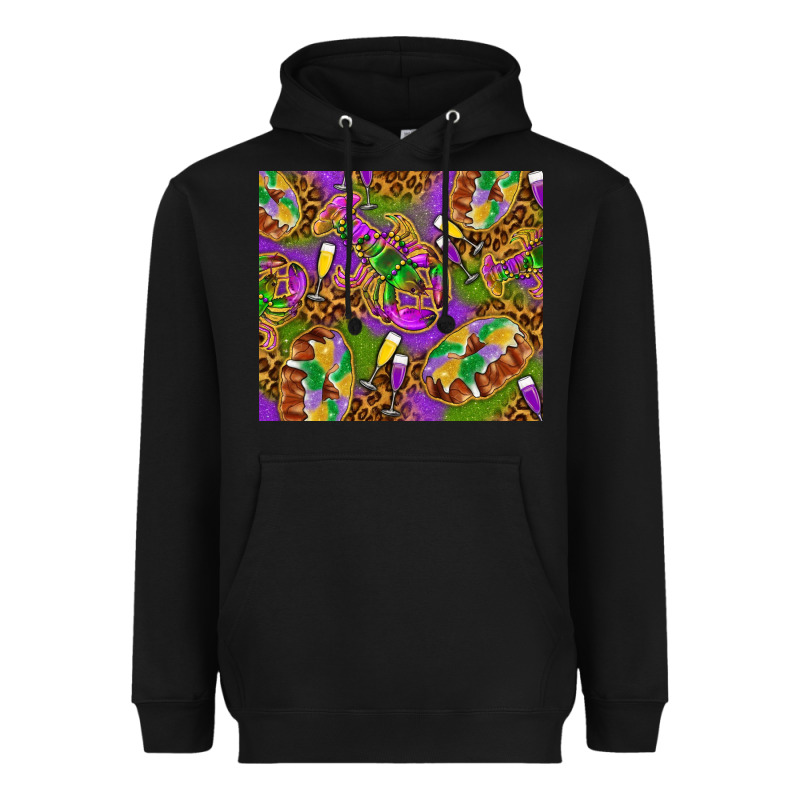 Mardi Gras With Crabs Tumbler Heavyweight Hoodie by HowdyJamesFarm | Teevron