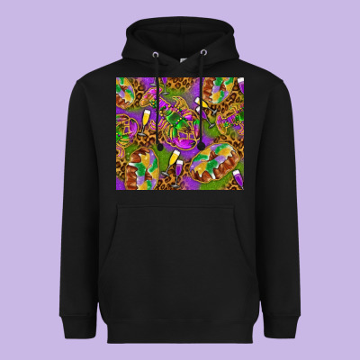 Mardi Gras With Crabs Tumbler Heavyweight Hoodie Designed By Howdyjamesfarm