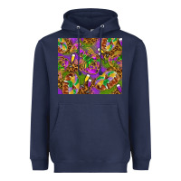Navy Mardi Gras with crabs tumbler Heavyweight Hoodie - HowdyJamesFarm