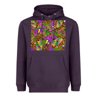 Plum Mardi Gras with crabs tumbler Heavyweight Hoodie - HowdyJamesFarm