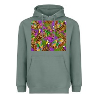 Sage Mardi Gras with crabs tumbler Heavyweight Hoodie - HowdyJamesFarm