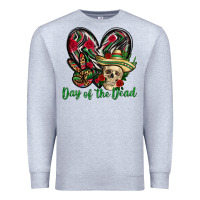 Heather Grey Day of the dead Mexico Premium Sweatshirt - HowdyJamesFarm