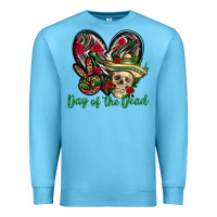 Ocean Blue Day of the dead Mexico Premium Sweatshirt - HowdyJamesFarm
