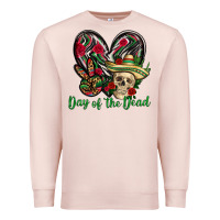 Pale Pink Day of the dead Mexico Premium Sweatshirt - HowdyJamesFarm