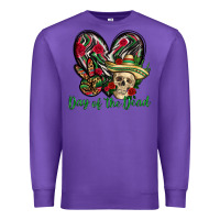 Purple Day of the dead Mexico Premium Sweatshirt - HowdyJamesFarm