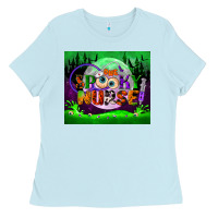 Baby Blue one spooky nurse mouse pad Ladies Tee - BundleAndBundleShop