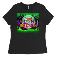 Black one spooky nurse mouse pad Ladies Tee - BundleAndBundleShop