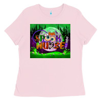 Bubblegum Pink one spooky nurse mouse pad Ladies Tee - BundleAndBundleShop