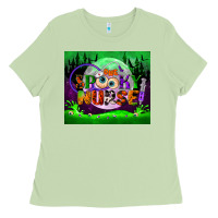 Matcha one spooky nurse mouse pad Ladies Tee - BundleAndBundleShop