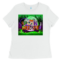 White one spooky nurse mouse pad Ladies Tee - BundleAndBundleShop
