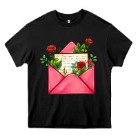 Black pink letter Heavy Core Tee - AdoDesignShop