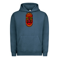 Pigment Midnight Navy african masks 3 Urban Hoodie - BundleAndBundleShop