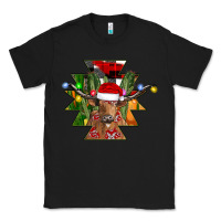 Black longhorn Aztec Christmas Classic Tee - CowhideDigitalArt