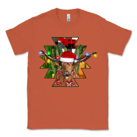 Copper longhorn Aztec Christmas Classic Tee - CowhideDigitalArt