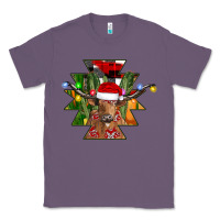 Lavender longhorn Aztec Christmas Classic Tee - CowhideDigitalArt