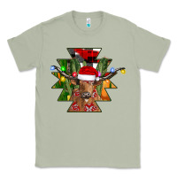 Matcha longhorn Aztec Christmas Classic Tee - CowhideDigitalArt
