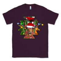 Plum longhorn Aztec Christmas Classic Tee - CowhideDigitalArt