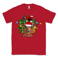 Red longhorn Aztec Christmas Classic Tee - CowhideDigitalArt