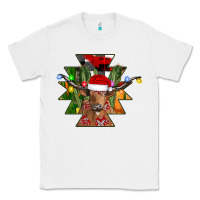White longhorn Aztec Christmas Classic Tee - CowhideDigitalArt