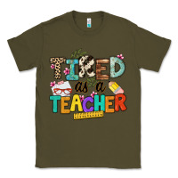 Army Green tired as a teacher Classic Tee - NancyCooperArtShop