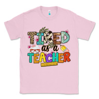 Bubblegum Pink tired as a teacher Classic Tee - NancyCooperArtShop