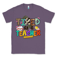 Lavender tired as a teacher Classic Tee - NancyCooperArtShop