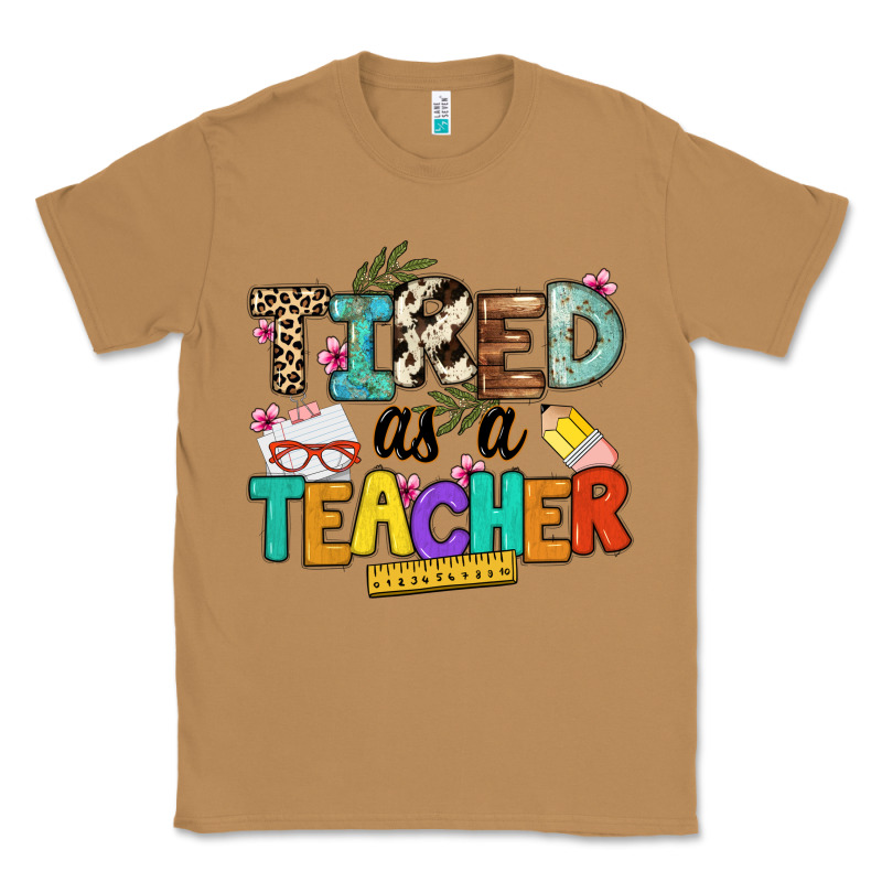 Tired As A Teacher Classic Tee by NancyCooperArtShop | Teevron