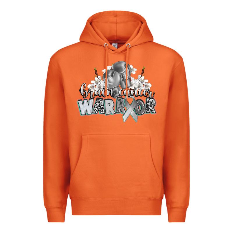Brain Cancer Warrior Premium Hoodie by CowGirlArtShop | Teevron