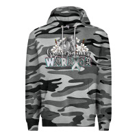 Slate Camo brain cancer warrior Premium Hoodie - CowGirlArtShop