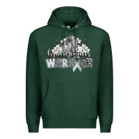 Sports Green brain cancer warrior Premium Hoodie - CowGirlArtShop