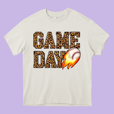 Game Day Baseball Heavy Core Tee Designed By Jahusdesignshop