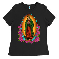 Black our lady of guadalupe Ladies Tee - JahusDesignShop