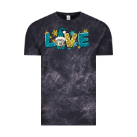 Cloud Black love winter gnome Vintage Tee - NancyCooperArtShop