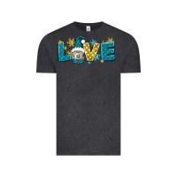 Vintage Black love winter gnome Vintage Tee - NancyCooperArtShop