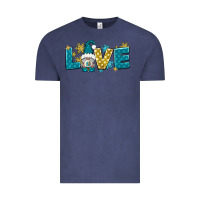 Vintage Denim love winter gnome Vintage Tee - NancyCooperArtShop