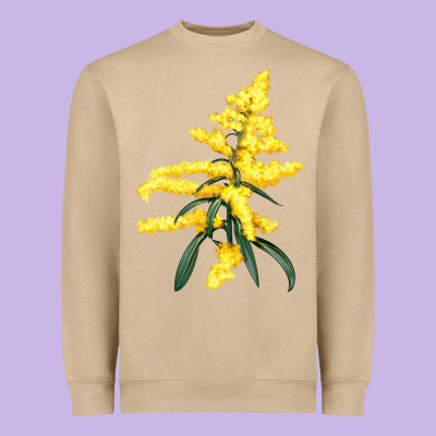 Botanical Goldenrod Heavyweight Sweatshirt Designed By Lillyallendesigns