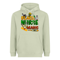 Matcha Black Nurse magic Heavyweight Hoodie - HowdyJamesFarm