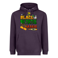 Plum Black Nurse magic Heavyweight Hoodie - HowdyJamesFarm