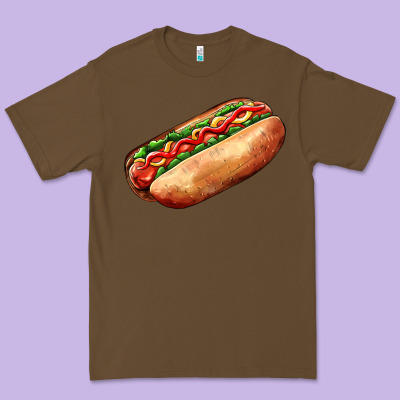 American Hot Dog Premium Tee Designed By Adodesignshop
