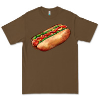 Cacao American hot dog Premium Tee - AdoDesignShop
