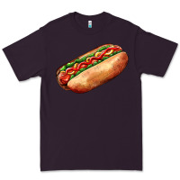 Plum American hot dog Premium Tee - AdoDesignShop